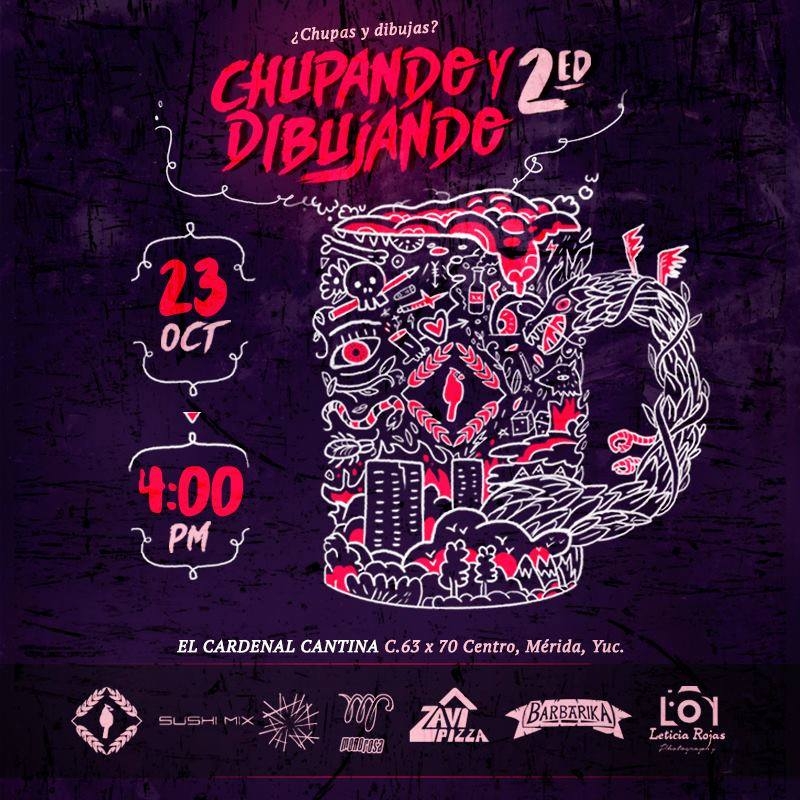 Chupando y Dibujando en Mérida